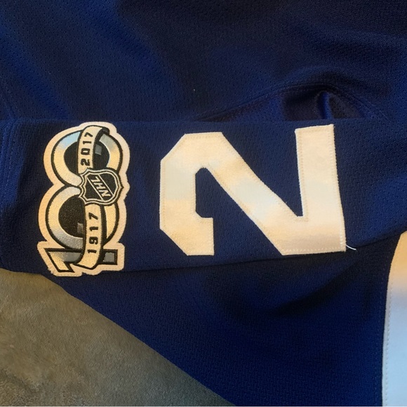 Game worn Toronto maple leafs hockey jersey nhl 100th anniversary patch Reebok - Picture 4 of 6